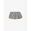 Miu Miu Mini Skirt With Embroidered Cotton Checkered Pattern