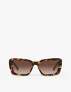 Miu Miu Womens Brown Mu 07ys Glimpse Acetate Sunglasses In Brown