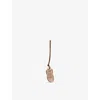 Miu Miu Womens Ballet Flat Pendant Leather Keyring Ninfea In Ninfea