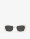 Miu Miu Womens White Mu 07ys Glimpse Acetate Sunglasses In White