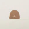 Miu Miu Cashmere Beanie In Camel Brown