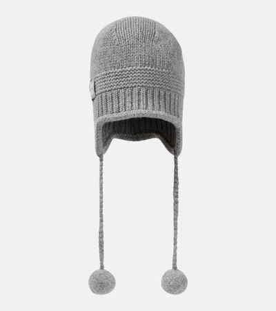 Miu Miu Wool And Cashmere Beanie In Gray