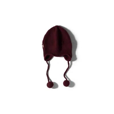 Miu Miu Wool And Cashmere Hat In Amaranth Red