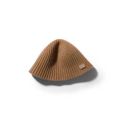 Miu Miu Wool And Cashmere Hat In Camel Brown