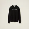 Miu Miu Wool And Cashmere Sweater In Black