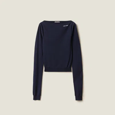 MIU MIU WOOL BOAT-NECK SWEATER