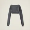 Miu Miu Women Wool Boat-neck Sweater In Slate Gray