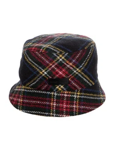 Pre-owned Miu Miu Wool Bucket Hat In Black