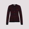 Miu Miu Wool Cardigan 38 In Bleu Rosso