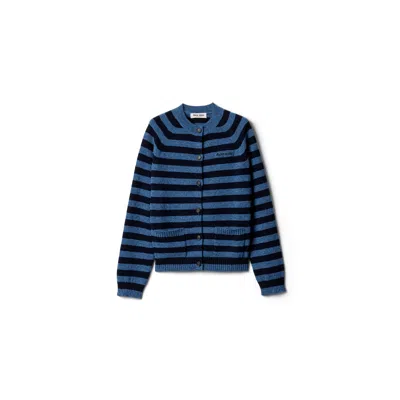 Miu Miu Wool Cardigan In Blue