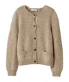 Miu Miu Wool Cardigan In Neutral