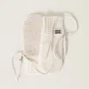 Miu Miu Shearling-trimmed Cashmere-wool Mittens In White