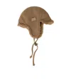 Miu Miu Cashmere Wool Hat Ear Flaps In Brown