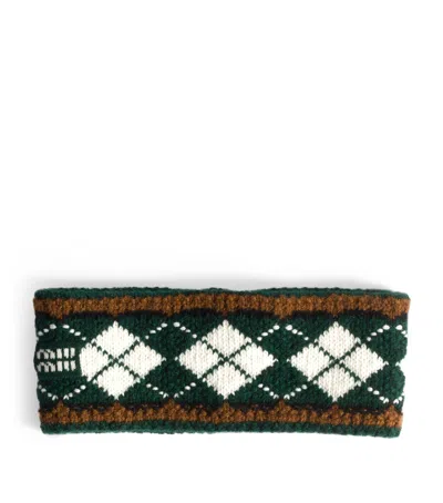 Miu Miu Wool-cashmere Headband In Brown