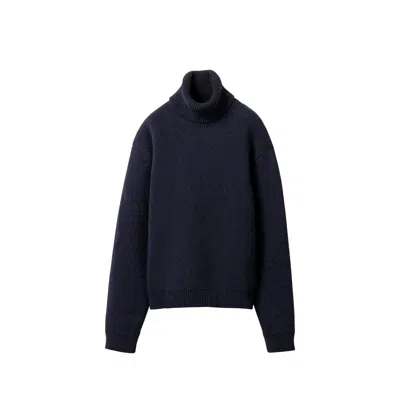 Miu Miu Wool-cashmere Rollneck Jumper Women In Blue