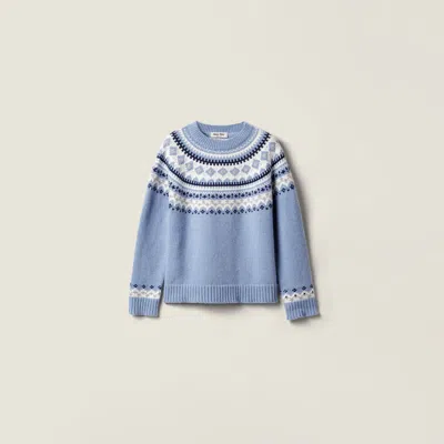 MIU MIU WOOL CREW-NECK SWEATER