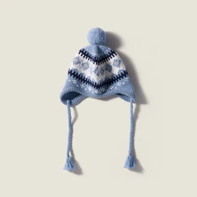 Miu Miu Wool Hat In Blue