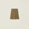 Miu Miu Wool Knit Skirt In Brown