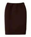 Miu Miu Pencil Midi Skirt In Black