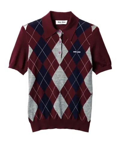 MIU MIU WOOL POLO SHIRT