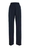 Miu Miu Wool Trousers In Navy