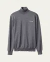 Miu Miu Logo-jacquard Mélange Jumper In Ardesia