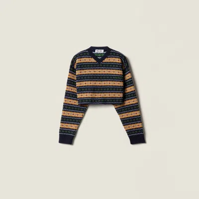 MIU MIU WOOL V-NECK SWEATER