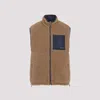 Miu Miu Wool Vest Jacket In Brown