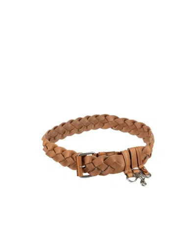 Miu Miu Woven Belt In Pink