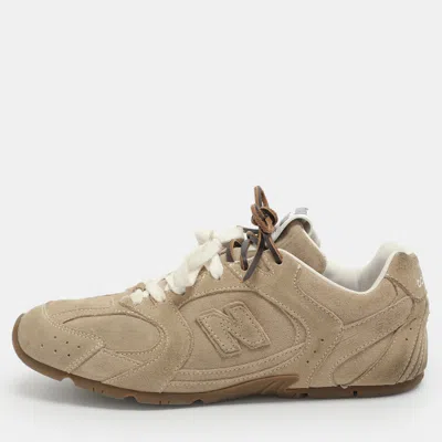 Pre-owned Miu Miu X New Balance 530 Sl Size 40 Brown Suede Low Top Sneakers