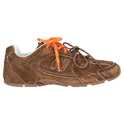 Pre-owned Miu Miu X New Balance Cinnamon Brown Suede 530 Sl Sneakers Shoes 37.5 In Red