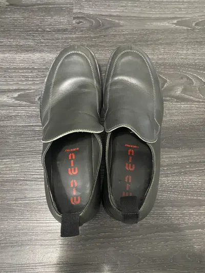 Pre-owned Miu Miu X Prada 90's Miu Miu Slip On Shoes In Grey