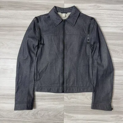 Pre-owned Miu Miu X Prada Denim Jacket - Detachable Sleeve In Blue