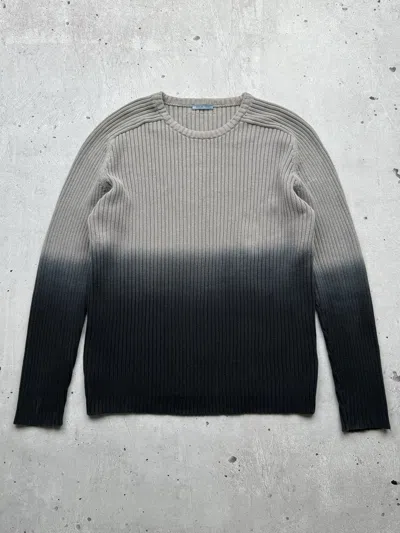 Pre-owned Miu Miu X Prada Vintage Gradient Knit Cotton Sweater