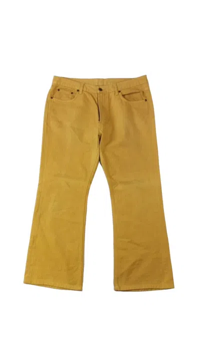 Pre-owned Miu Miu Yellow Flared Denim