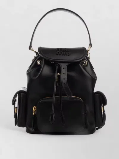 MIU MIU ZAINI BUCKET BAG TOP HANDLE BUCKLE STRAPS