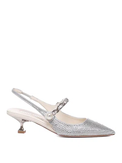 MIU MIU ZAPATOS DE SALÓN - PLATA