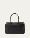 Miu Miu Zip Leather Top-handle Bag In F0002 Nero