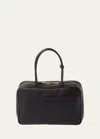 Miu Miu Zip Leather Top-handle Bag In Black