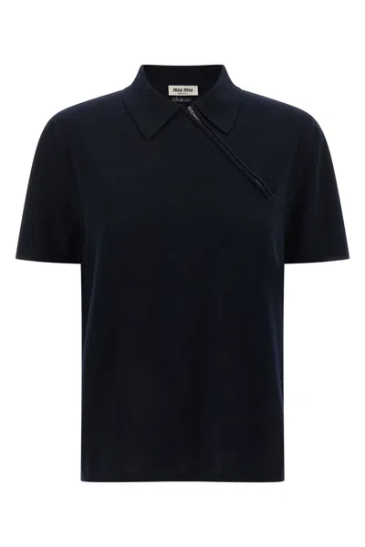 MIU MIU ZIP POLO SHIRT