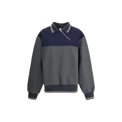 MIU MIU ZIP POLO SWEATSHIRT
