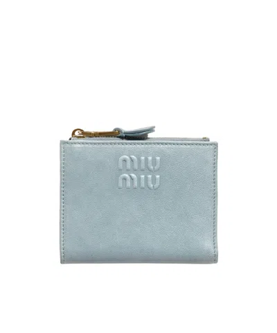 Miu Miu Zip-around Wallet In Black