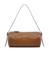 Miu Miu Zipper Shoulder Bag In Brown