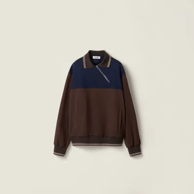 MIU MIU ZIPPER SWEATSHIRT