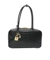 Miu Miu Zippered Handbag In Black