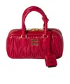 Miu Miu Zippered Mini Bag In Red