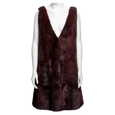 Pre-owned Miuccia Prada Prada By  Mink Fur Dress, Fw 2009 In Black