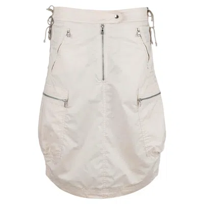 Pre-owned Miuccia Prada Prada Sport Archive Ivory Utility Cargo Skirt, Circa 2004–2007, It42 In White