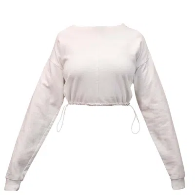 Miusa Neutrals Women's Organic Dettagli Sweatshirt In Metallic