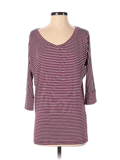 Pre-owned Mix By 41 Hawthorn 3/4 Sleeve T-shirt In Purple